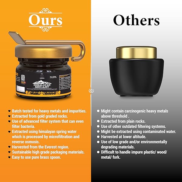 SHILAJIT – PURE ORGANIC RESIN FOR NATURAL ENERGY BOOST, IMMUNE SYSTEM SUPPORT, AND VITALITY ENHANCEMENT – 25 GRAM