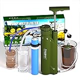 Portable 3-Stage Water Purifier Survival Pump with