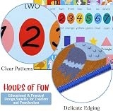 Pauwer Kids Play Rug 100x150cm ABC Numbers Shapes Educational Carpet view 3