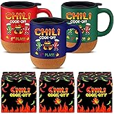 Jingmore 3 Pcs Chili Cook off Prizes Trophies Cups 1st 2nd 3rd Prizes Awards with Gift Boxes Chili Cook off Gifts for Festival Cooking Baking Contest Food Competition Decorations(13 oz Mug)
