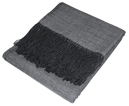 Lorenzo Cana High End Luxus Alpakadecke 100% Alpaka Fair Trade Decke Wohndecke handgewebt Sofadecke Tagesdecke Kuscheldecke