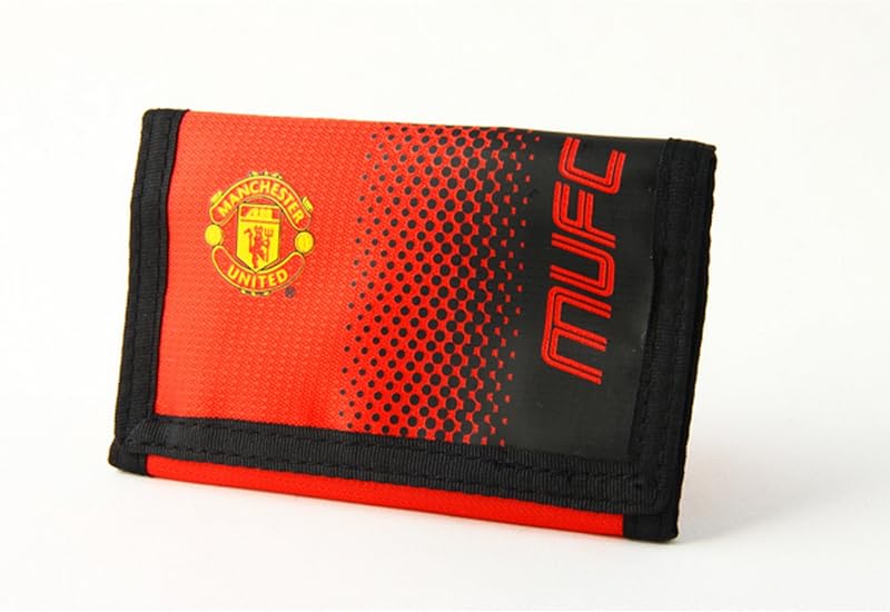 Manchester United Official Fade Design Wallet Nylon Red Black