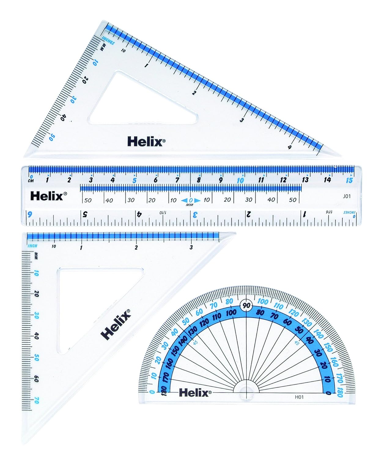 Helix 15cm 4 Piece Geometry Set Amazon.co.uk Office Products