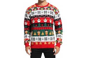 *daisysboutique* Men's Holiday Reindeer Snowman Santa Snowflakes Sweater