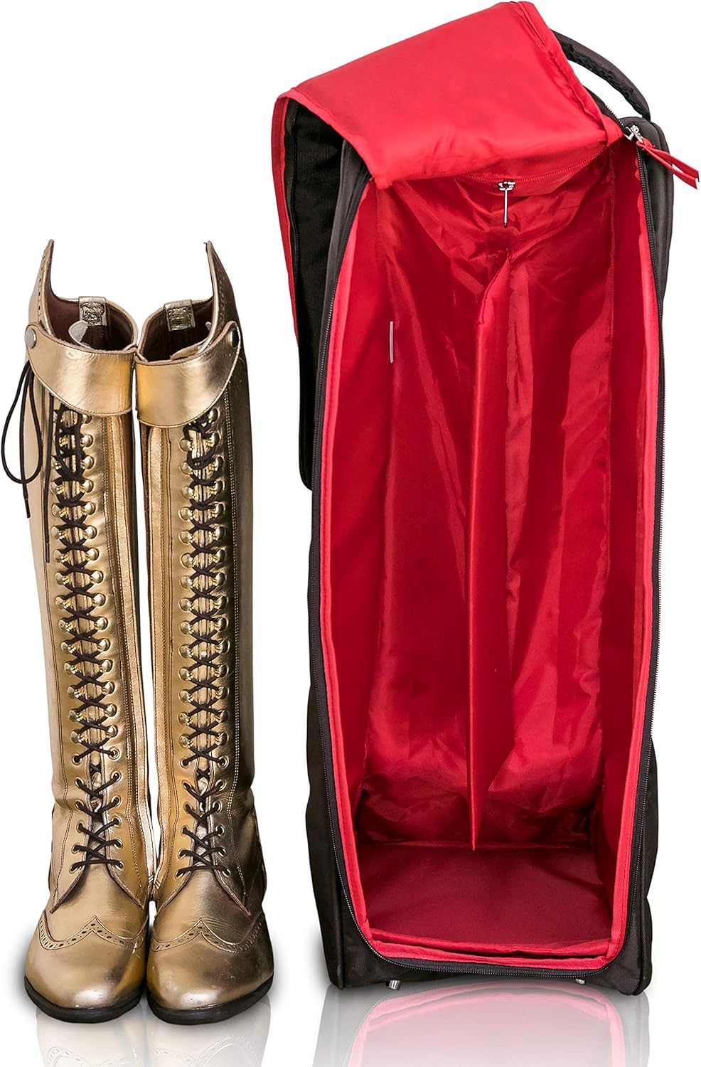 a Sueca Equestrian Tall Boot Bag | Padded and Durable (Coffee): Sports & Outdoors