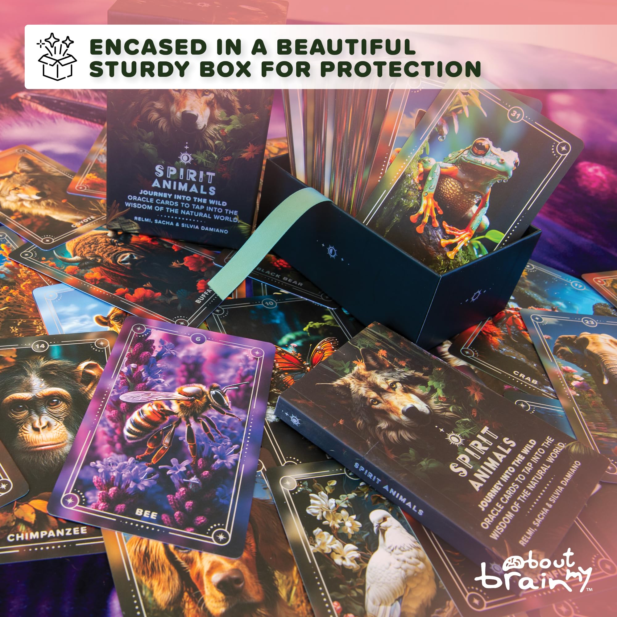 Spirit Animals Oracle Deck | 96 Oracle Cards and Pocket Guidebook | Journey Into The Wild | Complement Your Tarot Card Practice