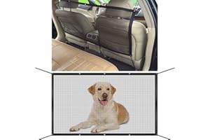 YONGMING SUV Dog Barrier Visible Car Divider for Dogs Easy to Clean Dog Car Accessories Pet Mesh Front Seat Net Universal for