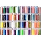 Teenitor 48 Colors Glitter Set, Fine Glitter for Resin, Arts and Craft Supplies Glitter, Festival Glitter Makeup Glitter, Cos