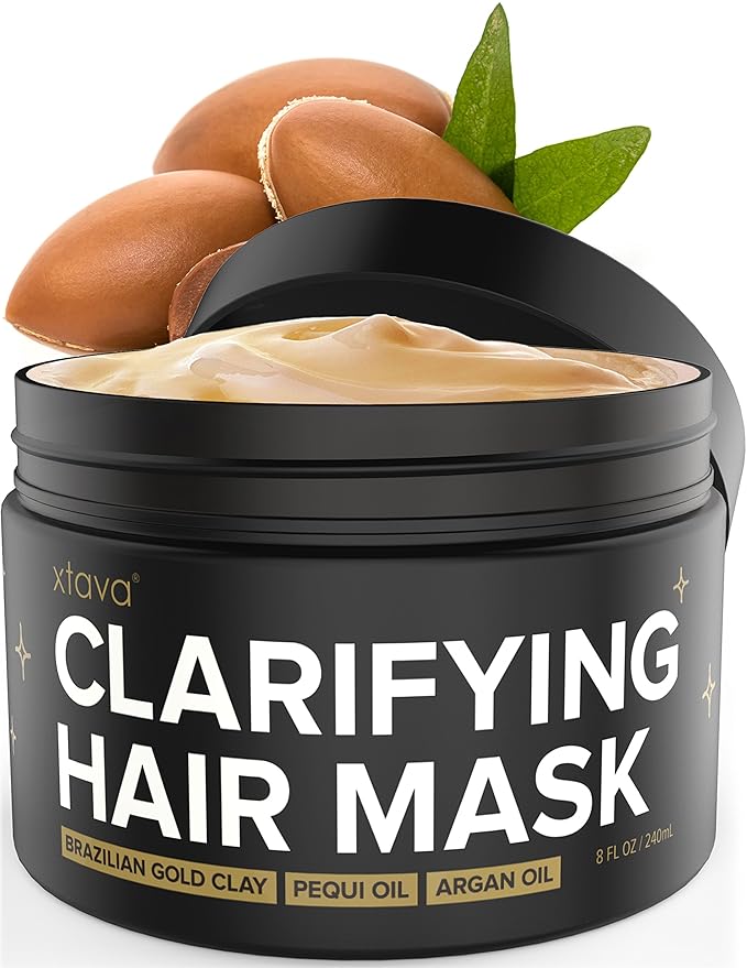 Xtava Clarifying Clay Hair Mask with Argan Oil 8 Fl.Oz