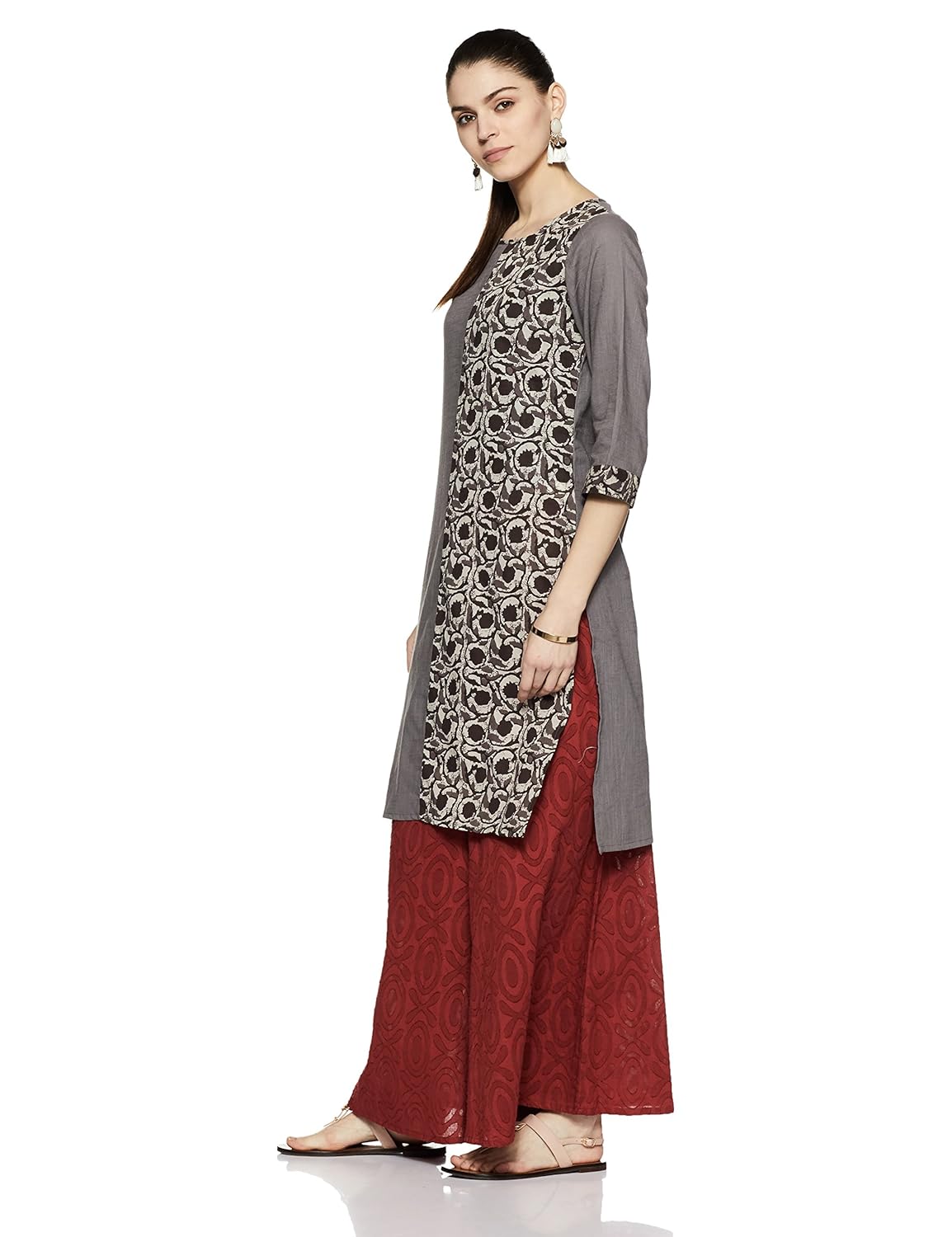 indigo women's straight kurta