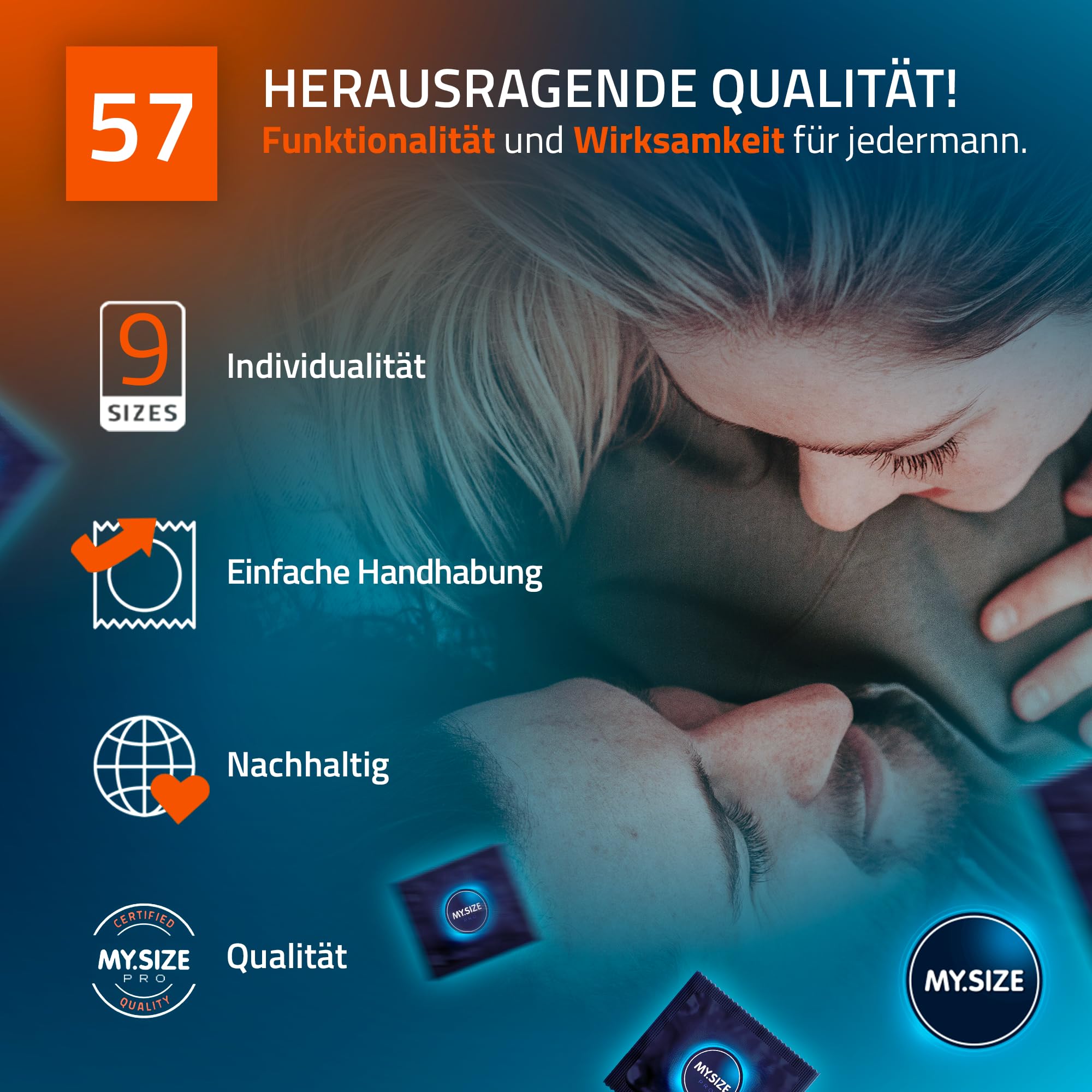 MY.SIZE PRO Kondom Größe 4, 57 mm, 36 Stück 5