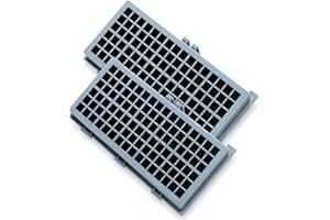 HQRP 2-Pack Active HEPA Filters compatible with Miele AH30 AH-30 SF-AH 30 HA-30 fits S2181 Titan, S768, S300 S400 S500 S600 S700 S2000 S7000 C1 Classic U1 series Canister Vacuum Cleaner
