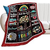 nanen Teacher Blanket Preschool Teacher Throw Blankets Appreciation Gift for Educators Cozy Fleece Flannel Stuff Plush Lightweight Bedding Gifts for Men Women Adults for Couch Sofa Bed Decor 40"X50"