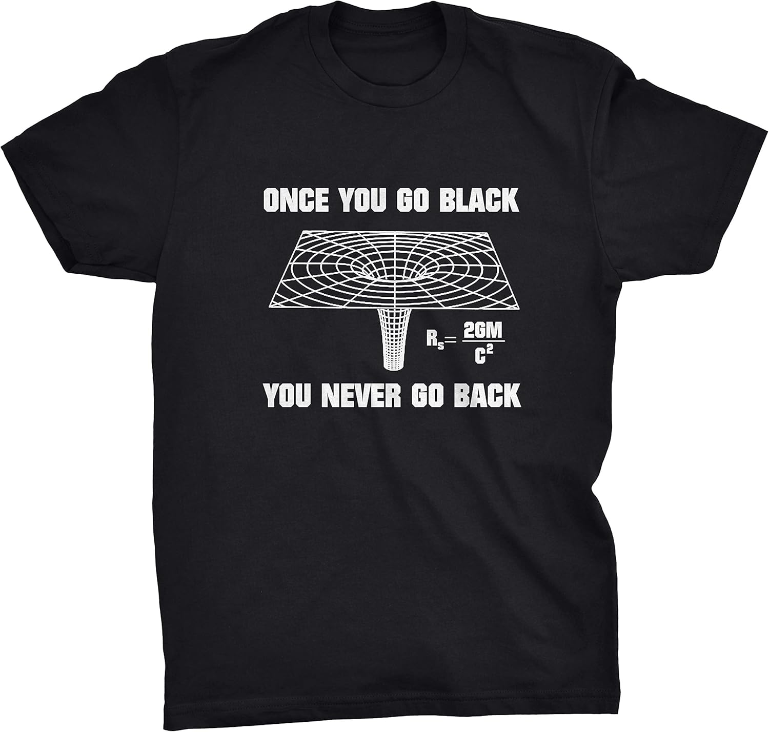 Viper Once You Go Black You Never Go Back Funny Science Geek Black Hole TShirt Amazon.co.uk