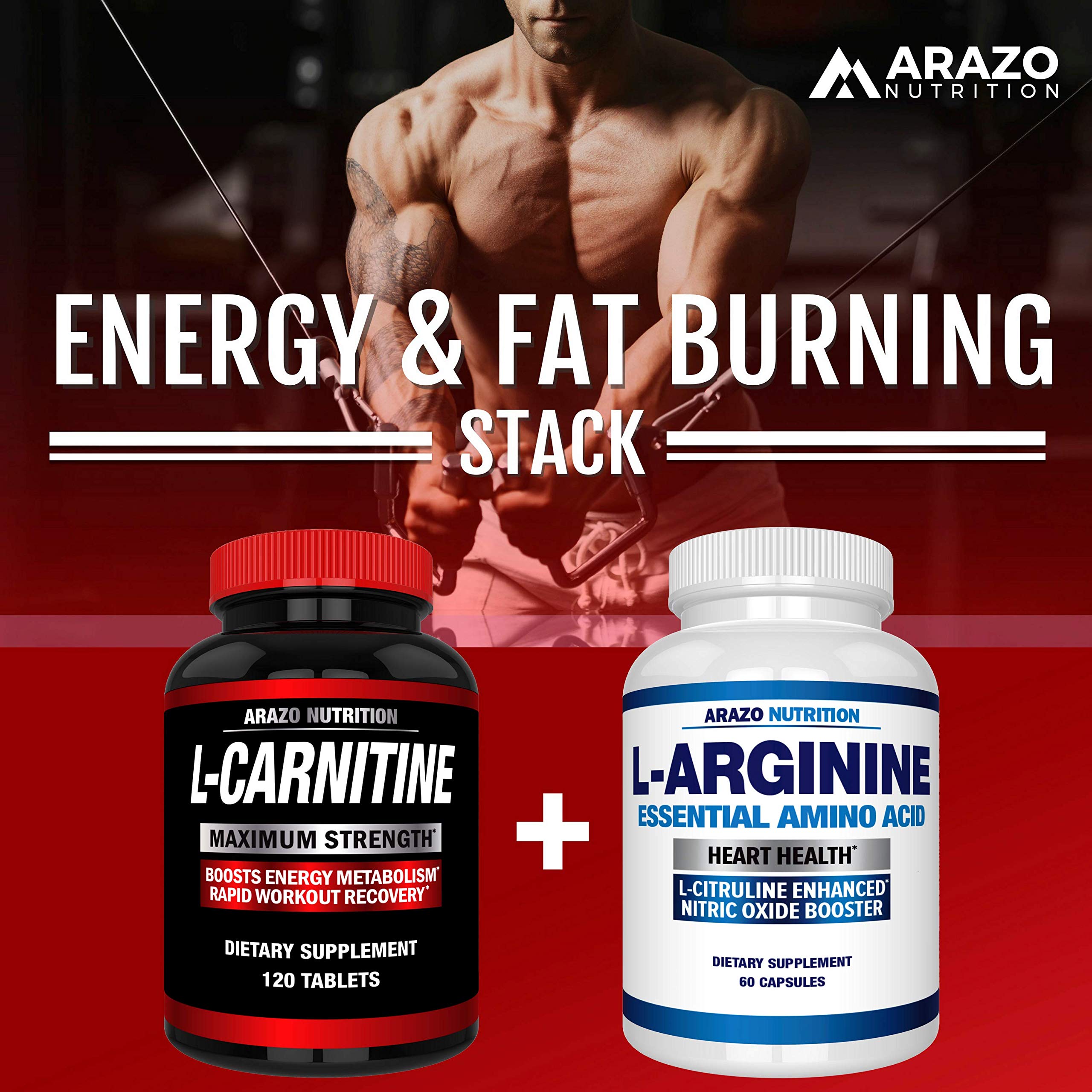 LCarnitine 1000mg Servings 120 Tablets Carnitine Amino Acid Arazo