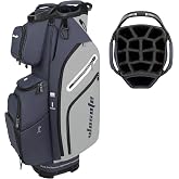 14 Way Golf Bag, Waterproof PU Leather Men Women,Golf Club Bag | golf cart bag ,14 individual full length dividers, 10 pockets cooler,men women tour players, fits all riding push trolleys