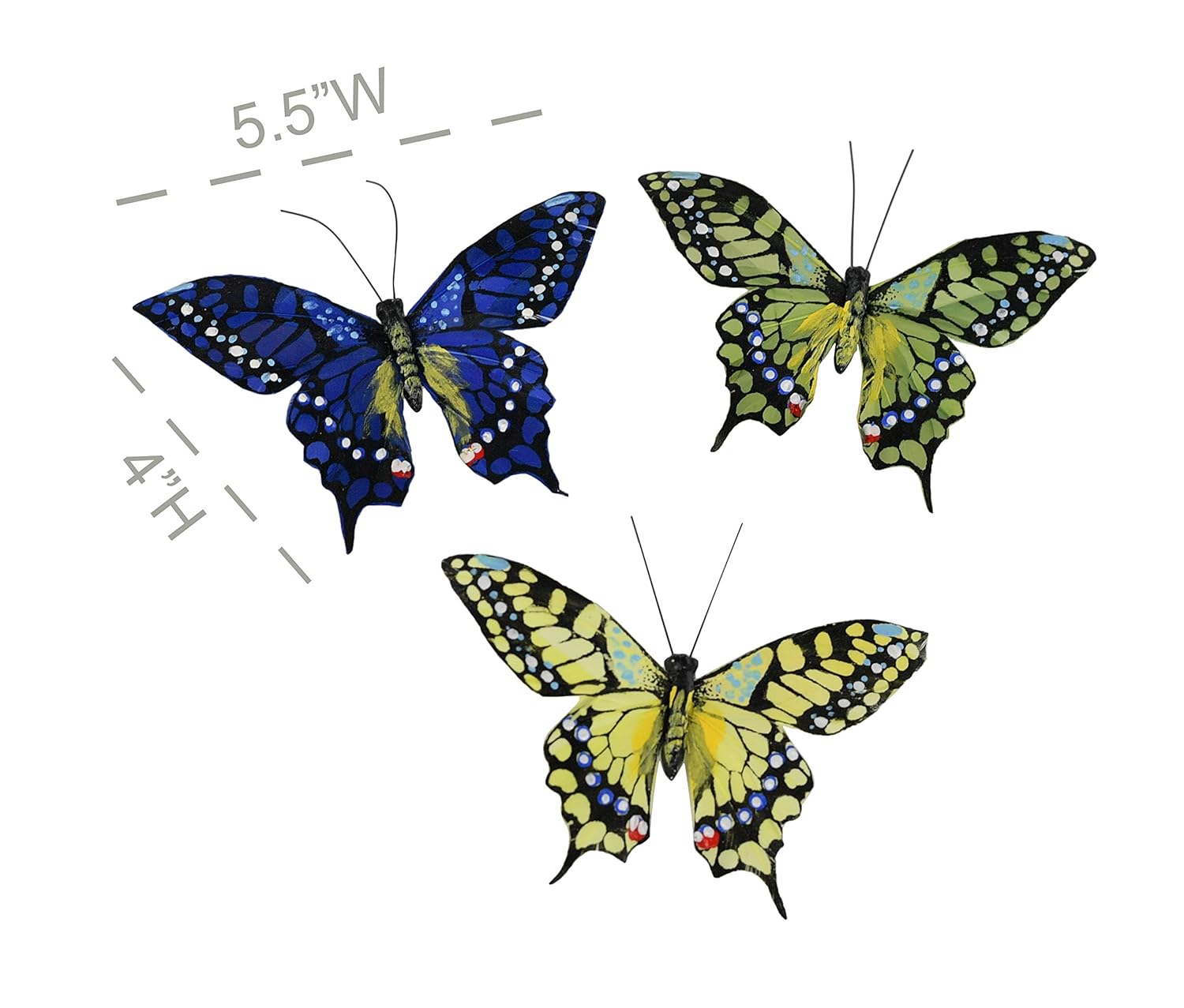 Download Blue Yellow And Green Home X 3d Butterfly Fridge Refrigerator Magnets Removable Wall Decor Art Crafts Home Girls Kids Room Party Decoration Set Of 3 Refrigerator Magnets Kitchen Dining Urbytus Com