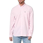 Lacoste Mens Regular Fit Gingham Poplin Shirt