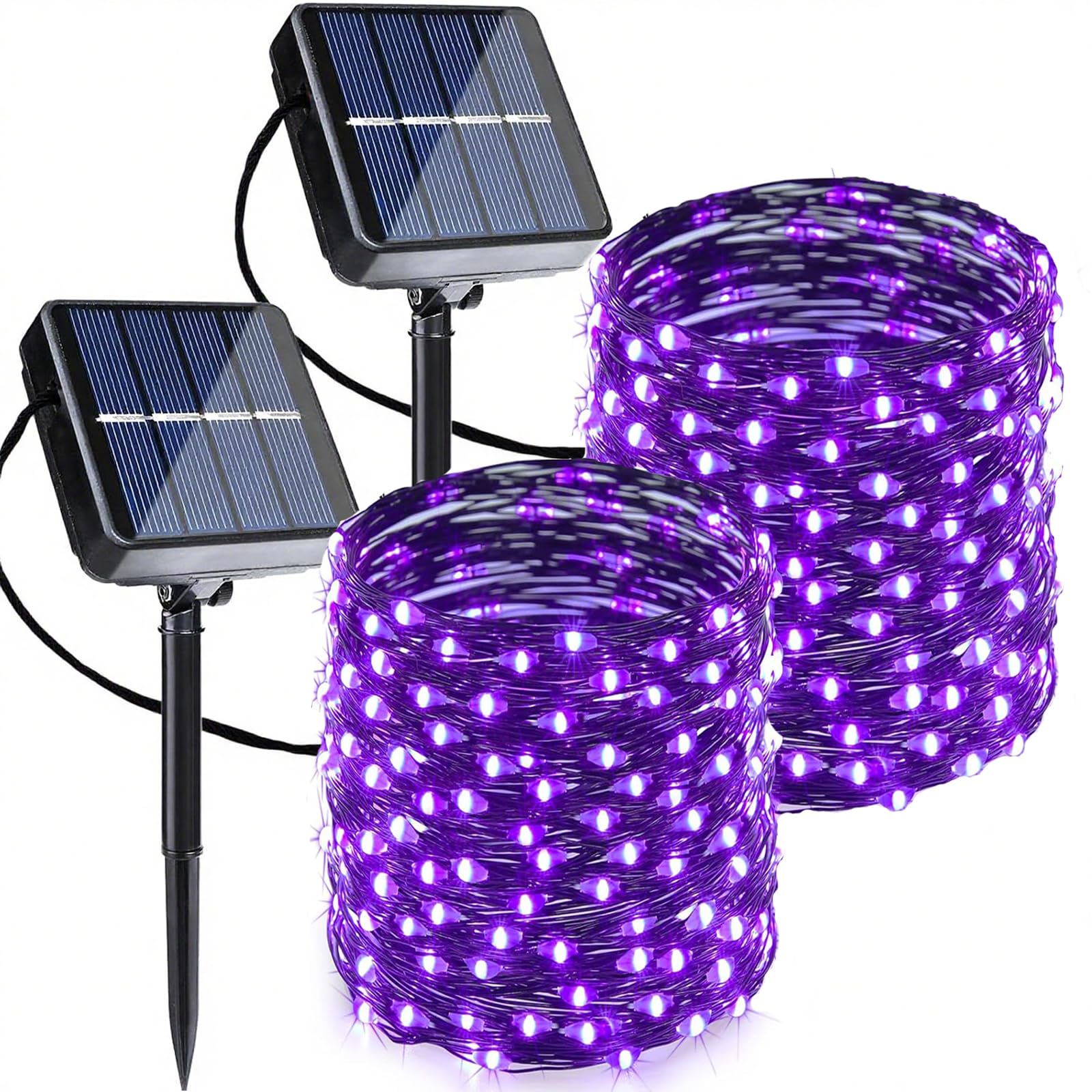 Joomer Purple Halloween Solar String Lights - 2