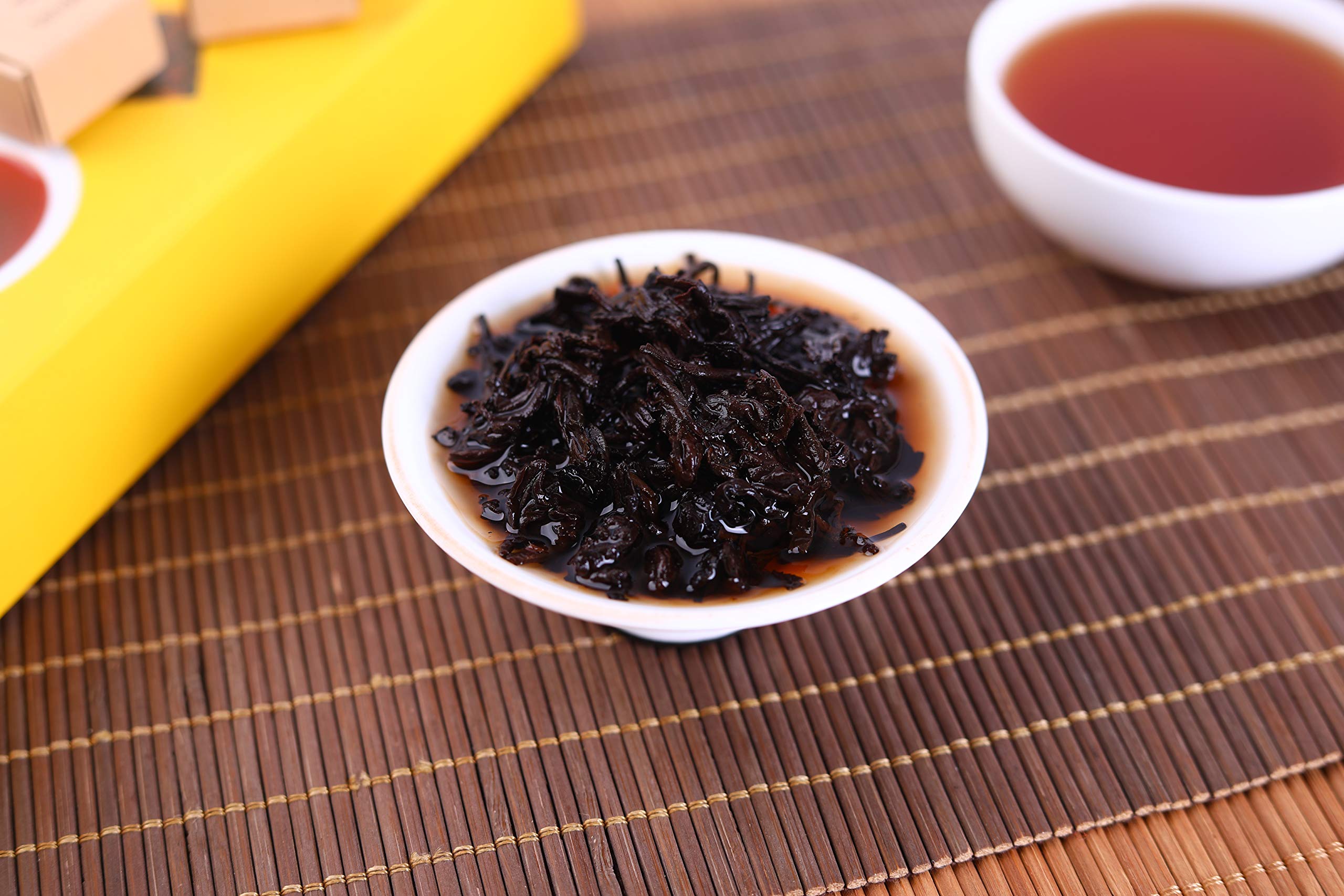 Chinese Tea Puerh,Yunnan Pu-erh Tea Cake-premium Mood Original Ripe Pu\'erh Tea,Pu-erh Fermented Bulk Black Tea,Loose Leaf Aged Pu Erh Tea-delicious In Non-gmo Shu Puerh China Tea 10 Count