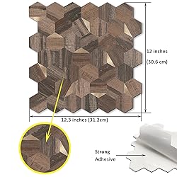 Tilingview 10 Pcs Hexagon Peel and Stick Backsplash