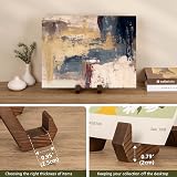 ANBOXIT Plate Display Stand 6 Inch Wood Stand for Plates Frames Photos view 4