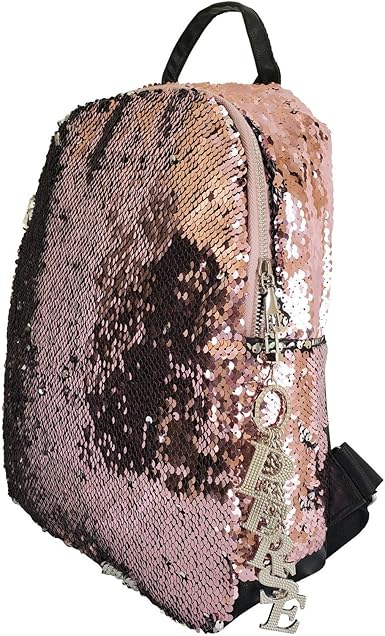 pink sequin bookbag