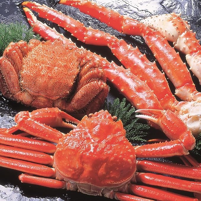 Amazon かに 海鮮 プレミアム ギフトセット カニ御三家セット タラバガニ ズワイガニ 毛がにギフトセット 海鮮工房 黒帯 魚介類 水産加工品ギフト 通販