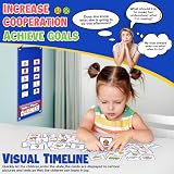 Sanlebi Visual Timetable 86 PECS Cards Now and Next Board for Kids view 2