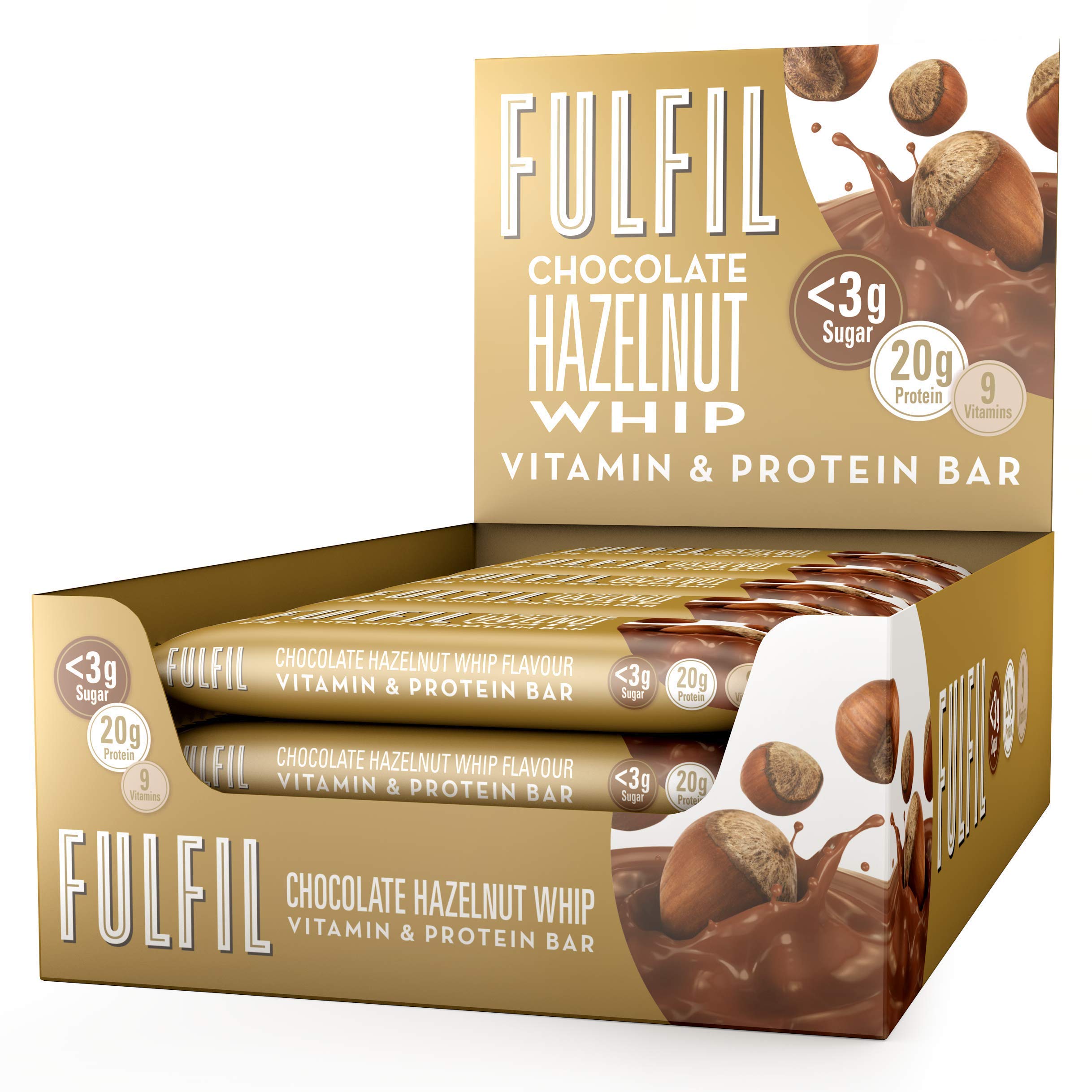 Buy FULFIL and Protein Snack Bar — 20g Protein, 9 s, Low Sugar — Chocolate Hazelnut Whip Flavour