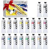 PHOENIX Artist Acrylic Paint Set, 2 Oz. x 18 Tubes | Slow Drying Speed, Thick Art Paints, For Adults, Artists, Professionals