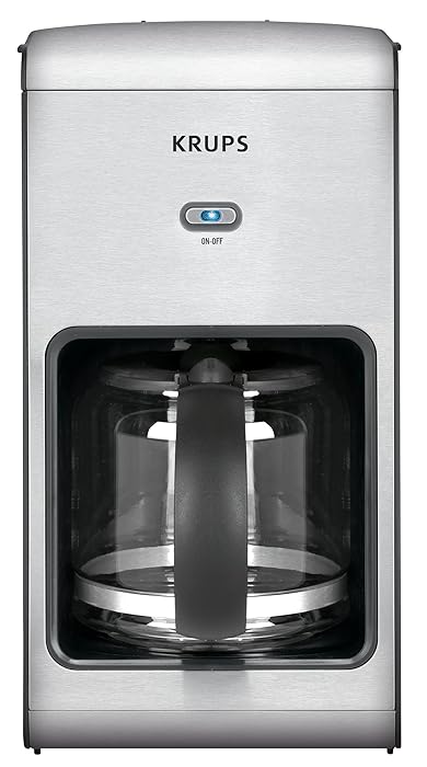 KRUPS KM1010 Prelude Coffee Maker with Stainless Steel Housing, 10-Cup, Silver