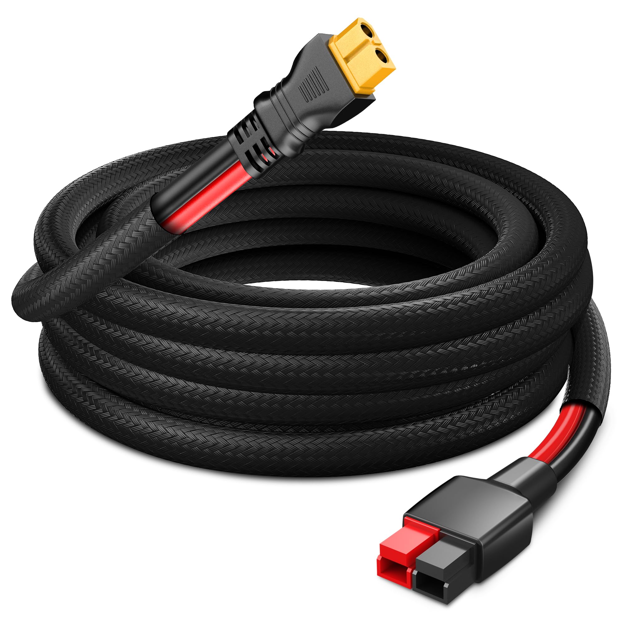 Photo 1 of Naponal XT60 to Anderson Connector Cable(12AWG 6ft), Anderson to XT60 Female Adapter, Injection Molded XT60 to Anderson with Flame Retardant Sleeve for RC Battery,Solar Panel,Portable Power Station