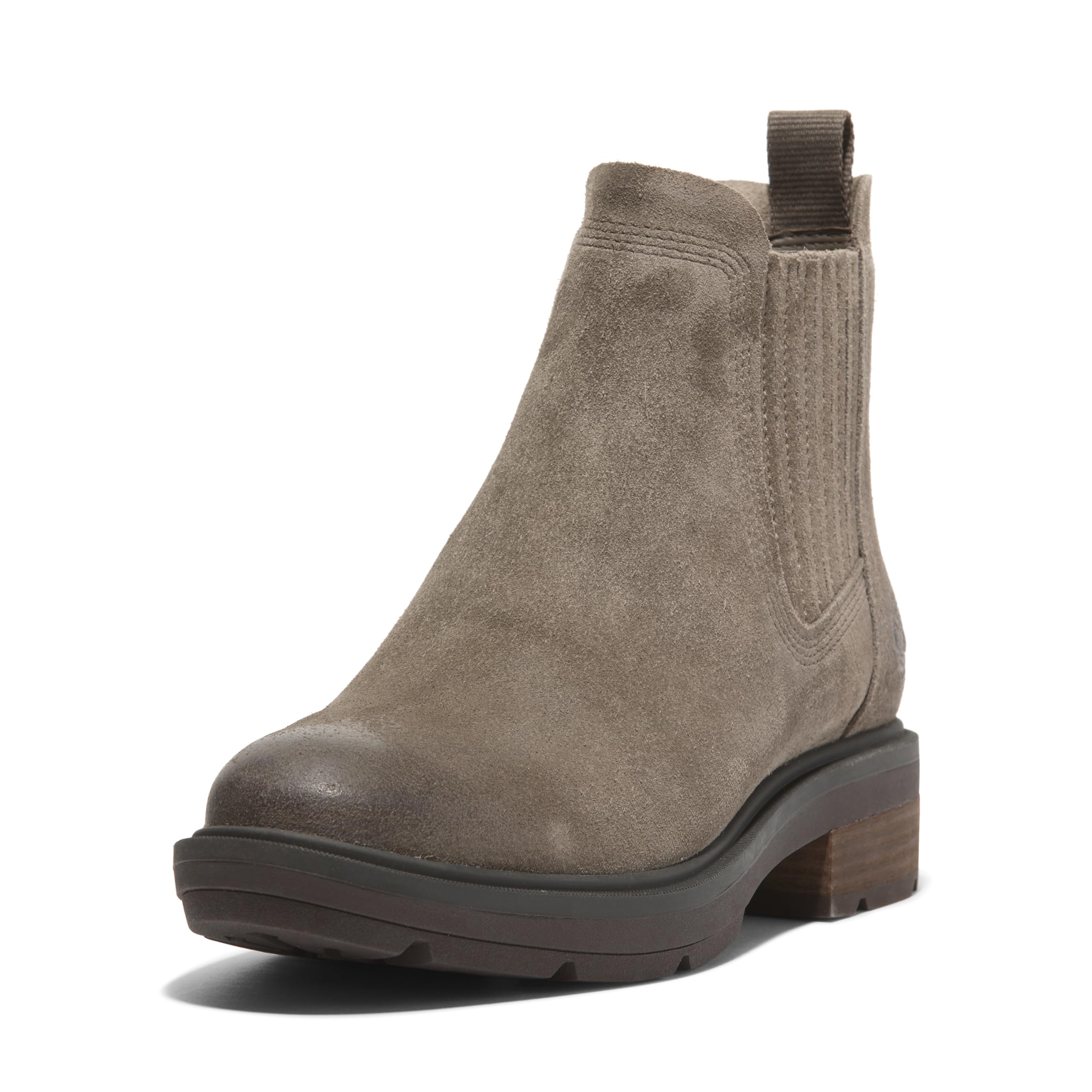 Timberland Women’s Brimfield Mid Chelsea Boot, Medium Brown Suede, 8.5 Medium