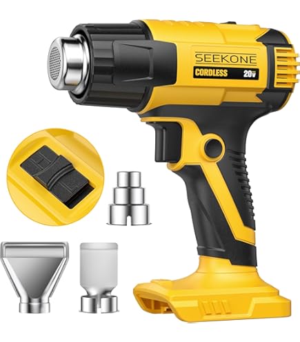 Heat Vinyl Shrink Gun Kit- 650W Portable Digital LED Display Temp Adjustable Auto Cool System Hot Air Pen Electrical Solder Heat Gun For DIY/ Crafts/Shrink Wrapping/Vinyl Wrap/Wire Connectors - View #12