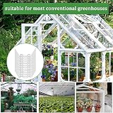COSORO 100pcs Greenhouse W Clips for Glass Stainless Steel Retaining Springs view 7
