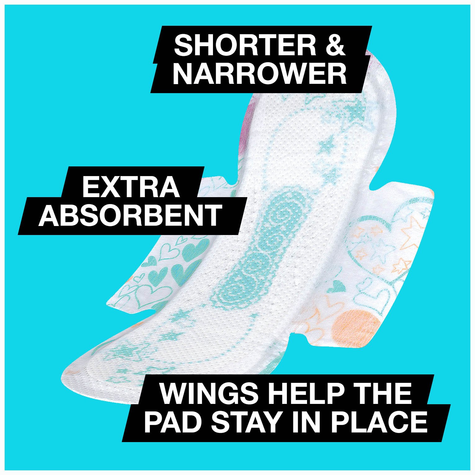 U by Kotex Teen Pads, FragranceFree, 16 Count Buy Online in United