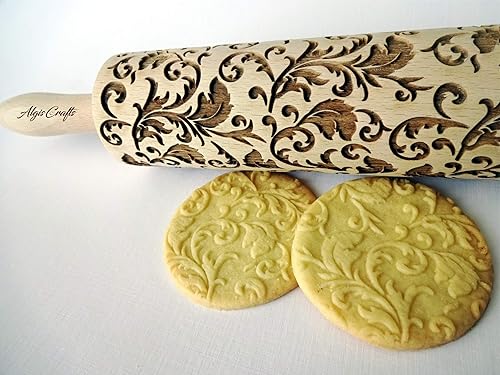 Nudelholz Royal Fur Hausgemachtes Geback Teigroller Mit Koniglich Muster Von Algis Crafts Mit Liebe Amazon De Handmade Produkte