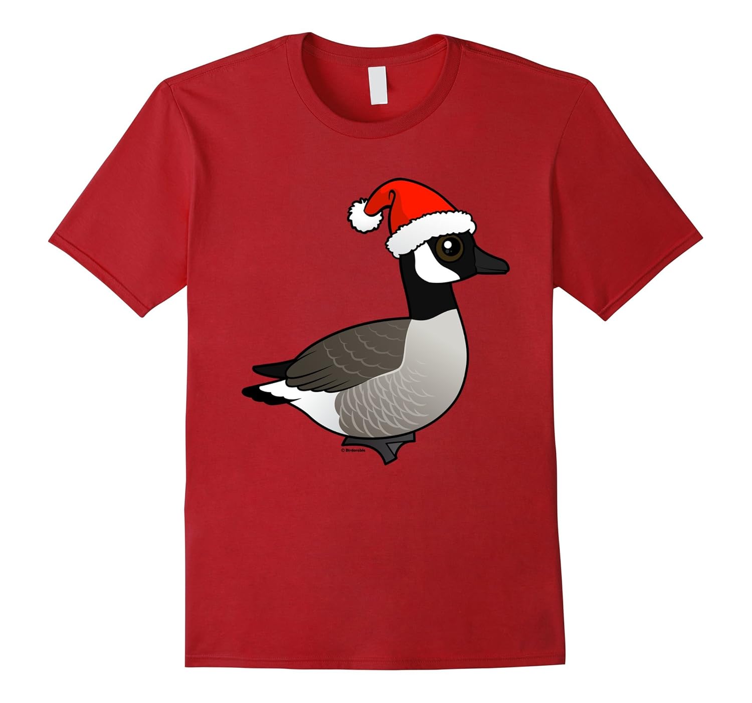 Funny Santa Goose Christmas T-Shirt | Cute Cartoon Goose-ANZ