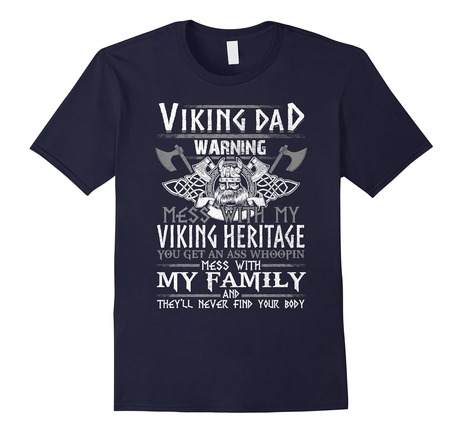 Mens Viking Dad T-Shirt-ANZ