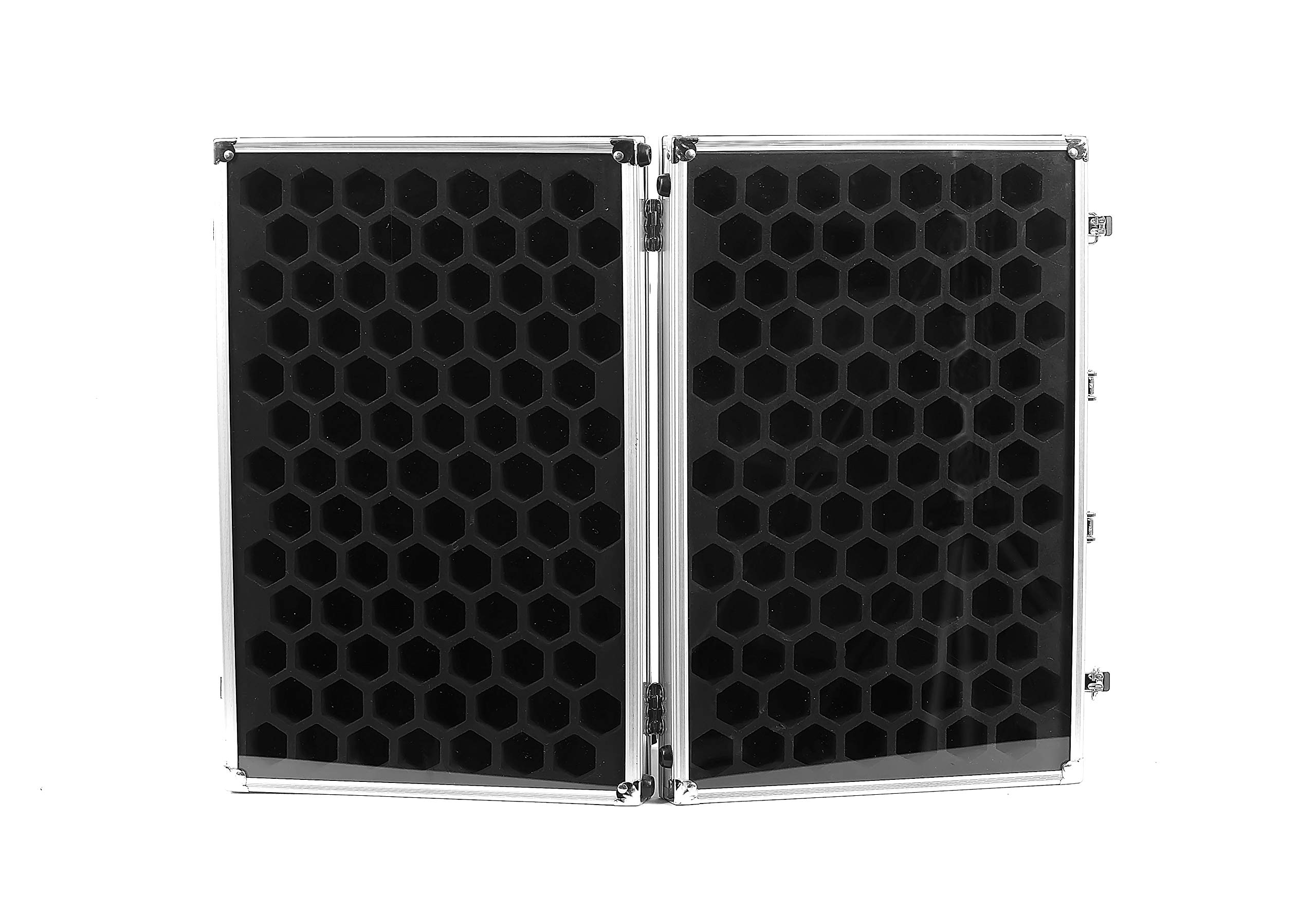 Dice Palace (Double-sided Display in Silver) - 2in1 Dice Display & Storage Case Dice Box for Dice Sets Collections DND Dice Pathfinder Call of Cthulu Metal Stone Resin Dice Bag Box Metal Case