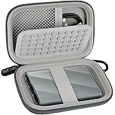 Case Compatible with Samsung T9/ T7/ T7 Shield Portable SSD 1TB 2TB 4TB External Hard Drive, Storage Travel Carrying Holder Organizer for Solid State Drives & USB Cable (Box Only)-Grey