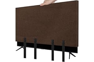 VERDANZIA TV Cover for Moving, Fits to 60"- 65" Flat Screen TV Moving Cover, Dustproof Felt TV Screen Covers, Anti-Scratch TV Bags for Moving with Bottom Strap for House Moving, Home Renovation (60-65 inches)