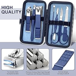 Aceoce Travel Manicure Set Mens Grooming Kit