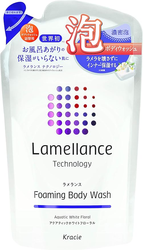 Amazon ラメランス 泡ボディウォッシュ詰替380ml アクアティックホワイトフローラルの香り 泡立ていらずの濃密泡 ラメランス ボディソープ 通販
