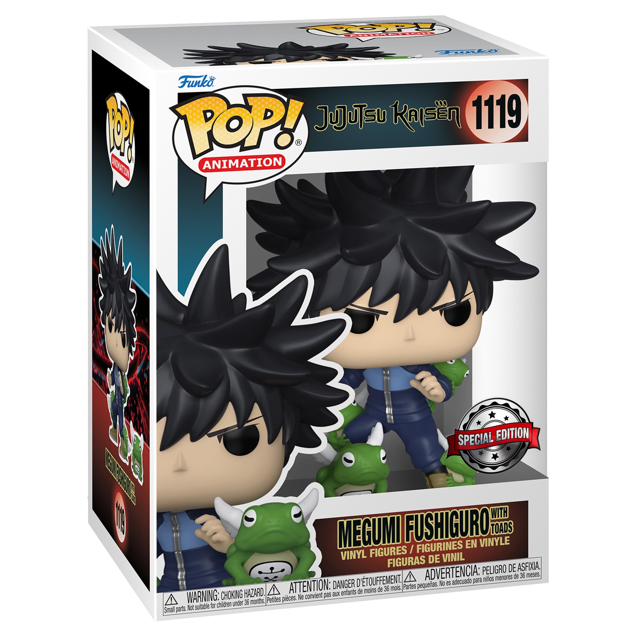 Funko Pop! & Buddy: JJK - Megumi Fushiguro With Toads - Jujutsu Kaisen - Collectable Vinyl Figure - Gift Idea - Official Merchandise - Toys for Kids & Adults - Anime Fans