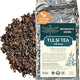 Dragonfly Herbs Organic Tulsi Tea, Rama Holy Basil Leaf, 250g Loose Leaves, Premium Tea Cut, Ocimum Tenuiflorum/Sanctum, Tula
