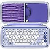 Lebakort Storage Case Compatible with Logitech POP ICON Keys Keyboard (Lilac Case)