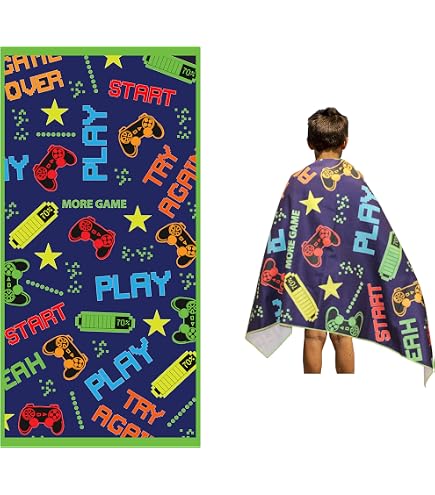 Organized Circus Kids Beach Towels - Quick Dry, Sand Free, 30x60 Inch Travel Towels (PraySurf Design)