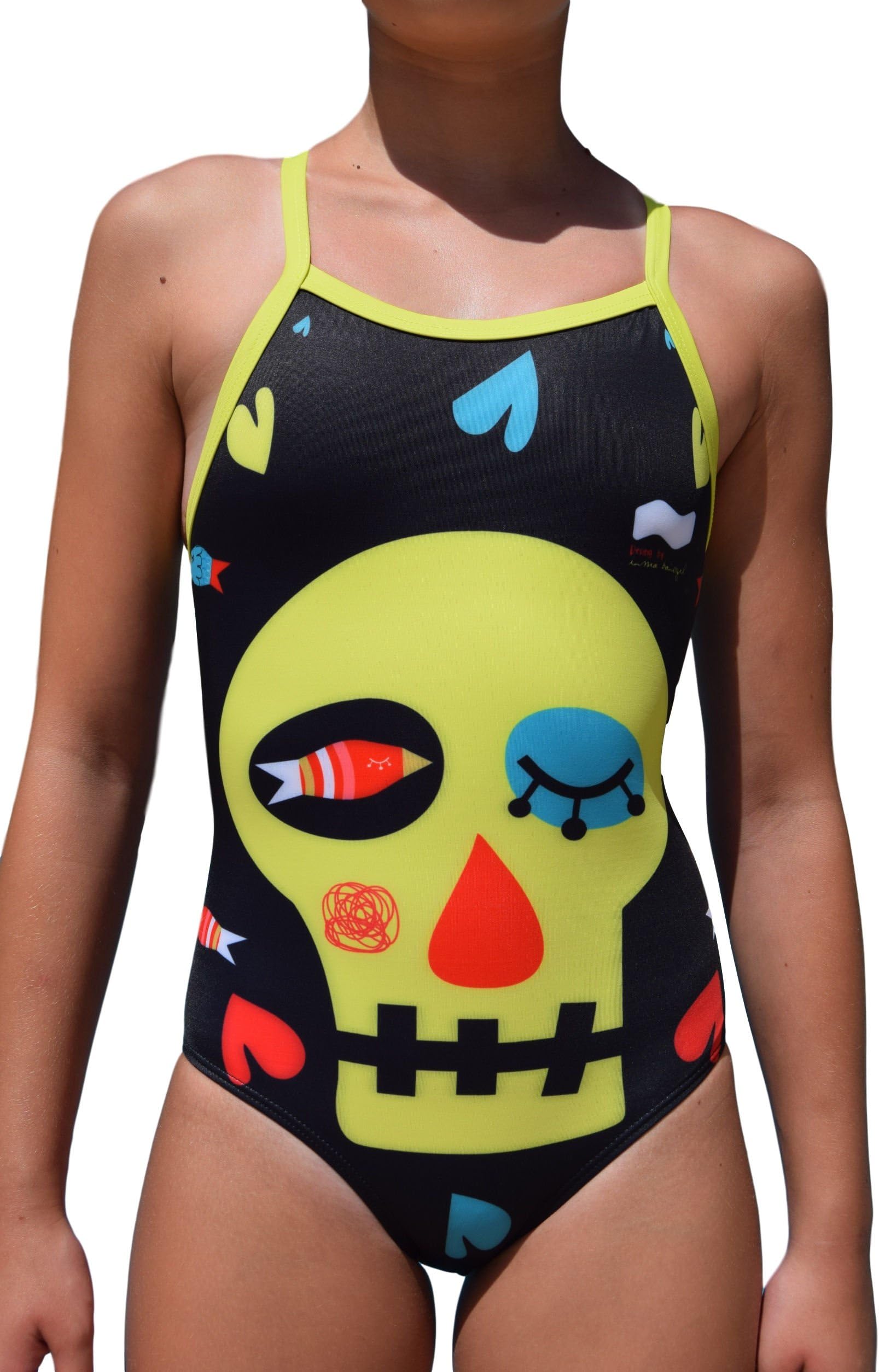 Swimgo Skull Design Training Pants for Girls, with